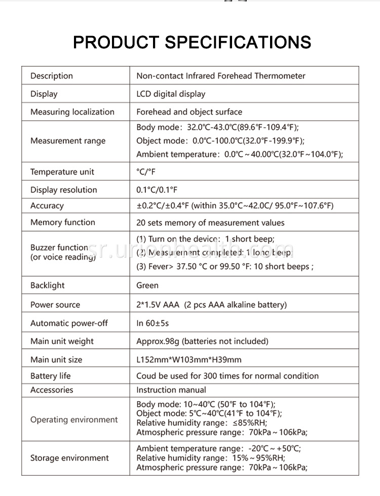 how to use thermometer on forehead